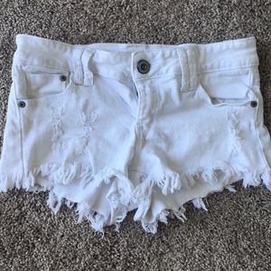 Blue Asphalt White Jean Shorts